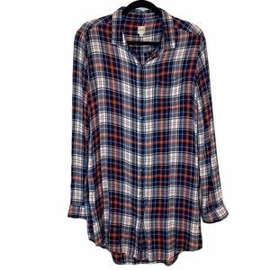 Jag Plaid Tunic Dress/Shirt
